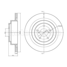 Диск тормозной METELLI 231149c