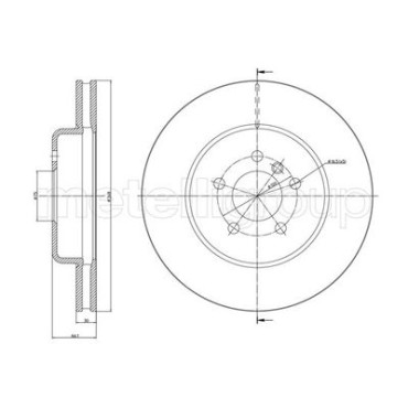 Диск тормозной METELLI 231268c