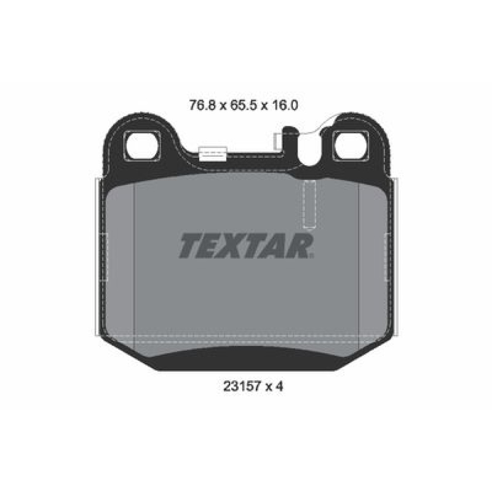 Комплект тормозных колодок из 4 шт. дисков Textar 2315702
