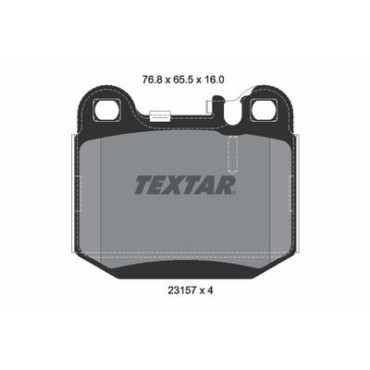 Комплект тормозных колодок из 4 шт. дисков Textar 2315702