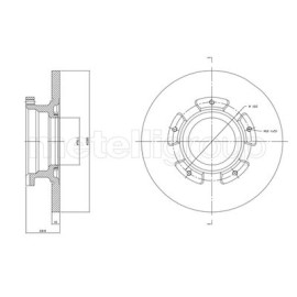 Диск тормозной METELLI 231753c