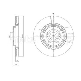 Диск тормозной METELLI 231825c