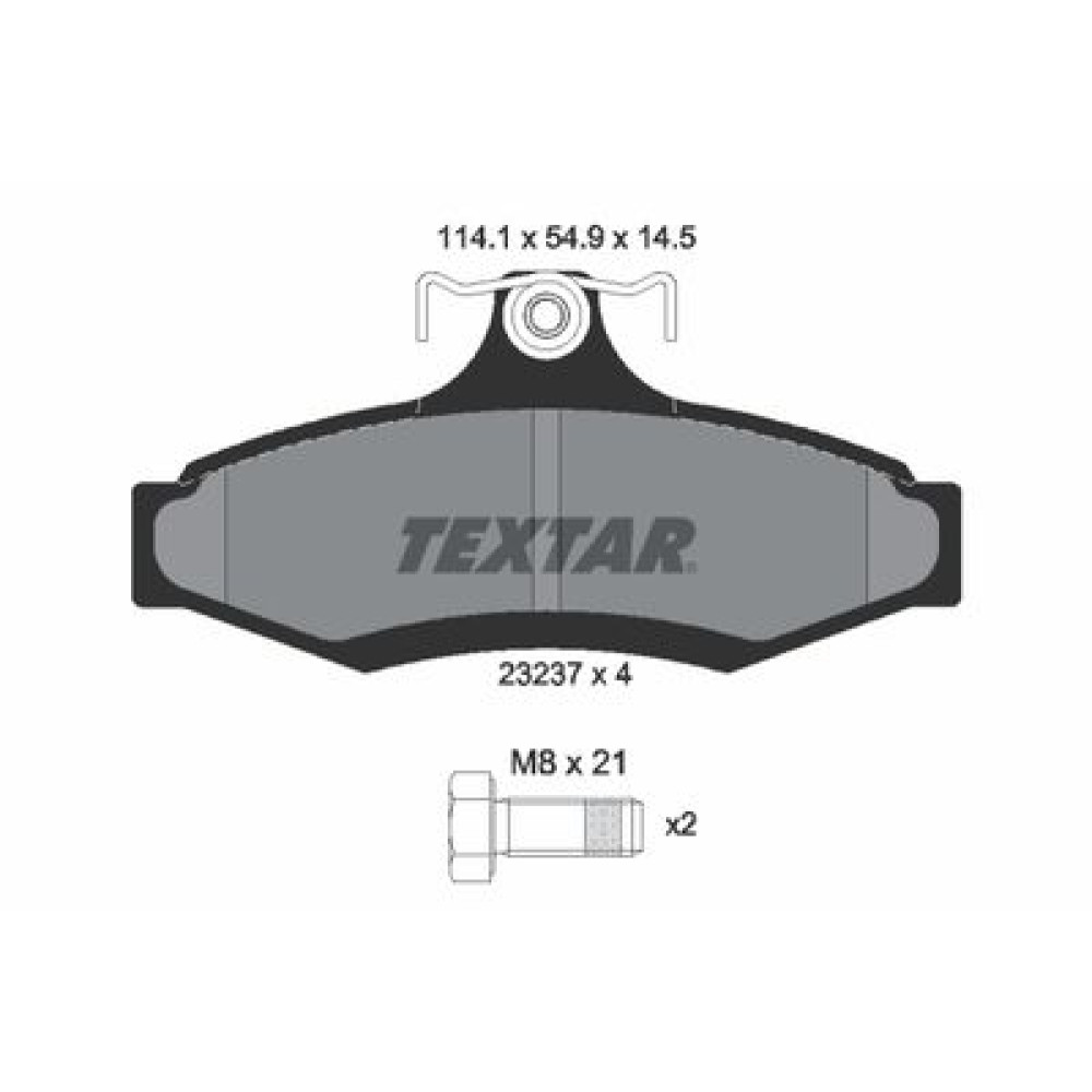 Тормозные колодки Textar 2323701