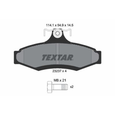 Тормозные колодки Textar 2323701