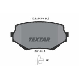 Комплект тормозных колодок из 4 шт. дисков Textar 2331401