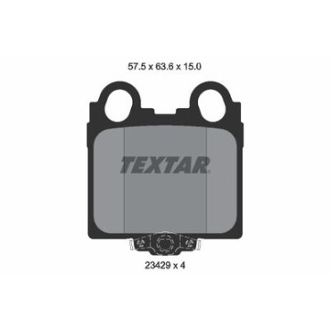 Комплект тормозных колодок из 4 шт. дисков Textar 2342901