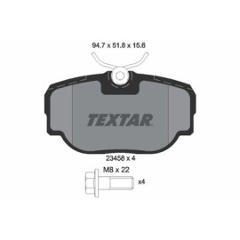 Комплект гальмівних колодок з 4 шт. дисків Textar 2345801