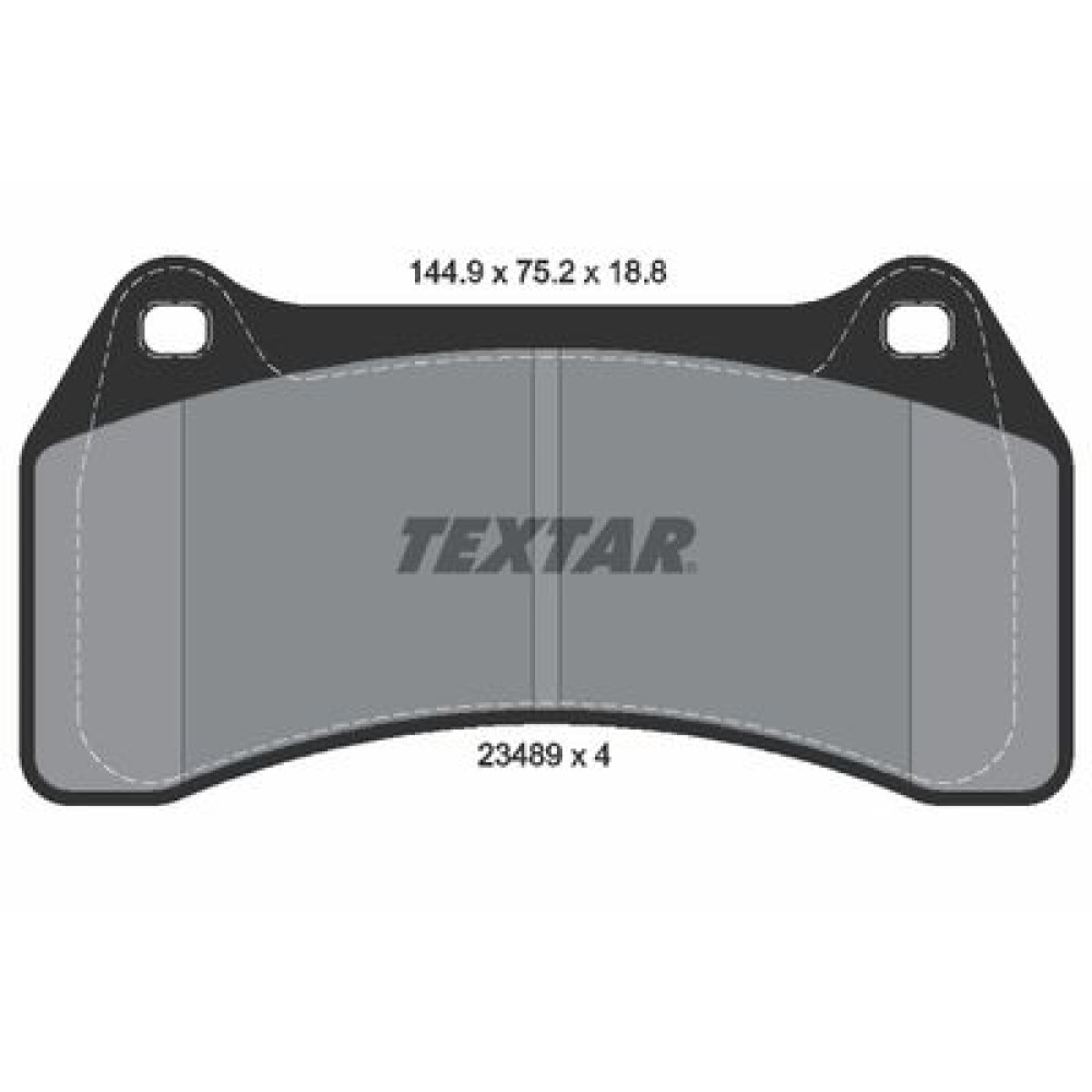 Комплект гальмівних колодок з 4 шт. дисків Textar 2348901