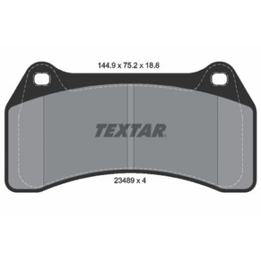 Комплект гальмівних колодок з 4 шт. дисків Textar 2348901
