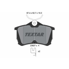 Комплект гальмівних колодок з 4 шт. дисків Textar 2352701