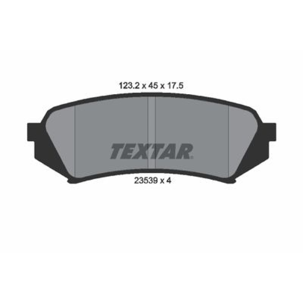 Комплект тормозных колодок из 4 шт. дисков Textar 2353902