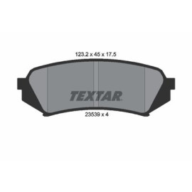 Комплект тормозных колодок из 4 шт. дисков Textar 2353902