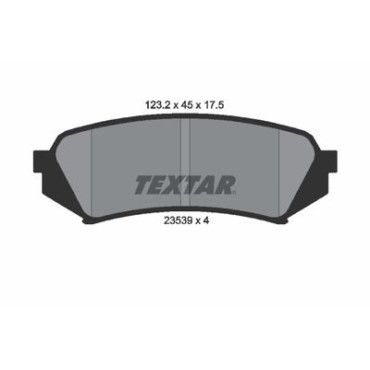 Комплект тормозных колодок из 4 шт. дисков Textar 2353902