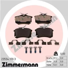 Колодки гальмівні дискові ZIMMERMANN 235541703