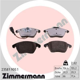 Колодки гальмівні дискові, комплект ZIMMERMANN 235879001