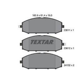 Комплект гальмівних колодок з 4 шт. дисків Textar 2361101