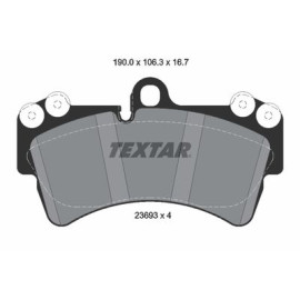 Комплект тормозных колодок из 4 шт. дисков Textar 2369302