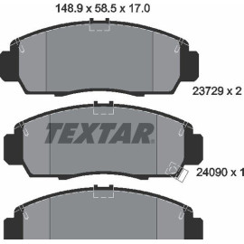 Комплект тормозных колодок из 4 шт. дисков Textar 2372901