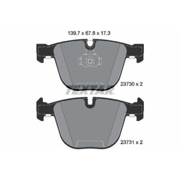 Комплект тормозных колодок из 4 шт. дисков Textar 2373001