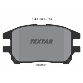 Комплект гальмівних колодок з 4 шт. дисків Textar 2392901