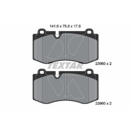 Комплект гальмівних колодок з 4 шт. дисків Textar 2396001