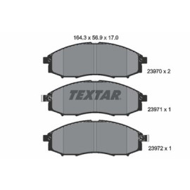 Комплект гальмівних колодок з 4 шт. дисків Textar 2397001