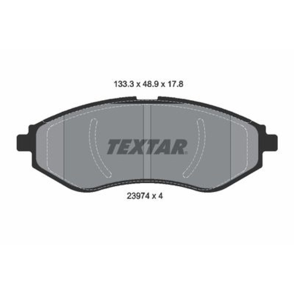 Комплект гальмівних колодок з 4 шт. дисків Textar 2397401