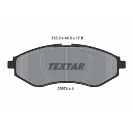 Комплект гальмівних колодок з 4 шт. дисків Textar 2397401