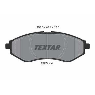 Комплект тормозных колодок из 4 шт. дисков Textar 2397401