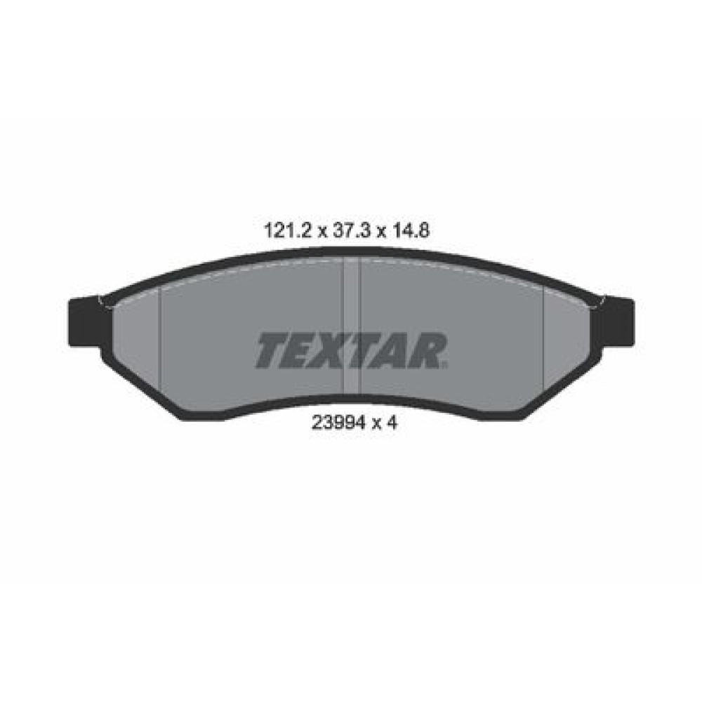 Комплект тормозных колодок из 4 шт. дисков Textar 2399401