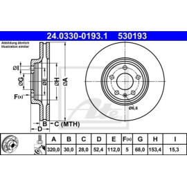 Диск тормозной ATE 24033001931