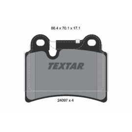 Комплект тормозных колодок из 4 шт. дисков Textar 2409701