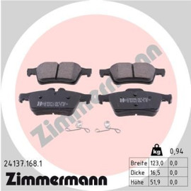 Колодки тормозные дисковые, комплект ZIMMERMANN 241371681