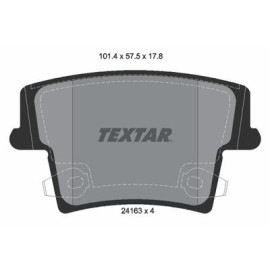 Комплект гальмівних колодок з 4 шт. дисків Textar 2416301