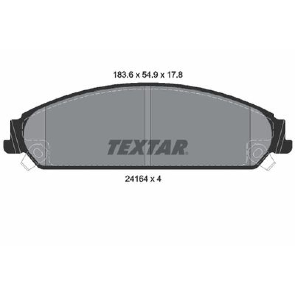 Комплект тормозных колодок из 4 шт. дисков Textar 2416401