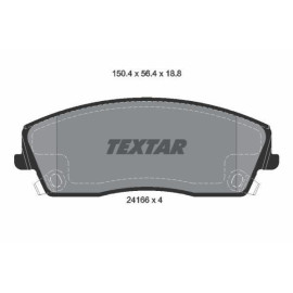Комплект гальмівних колодок з 4 шт. дисків Textar 2416601