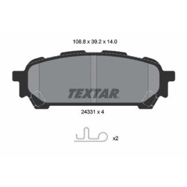 Комплект тормозных колодок из 4 шт. дисков Textar 2433101