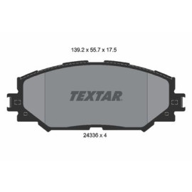 Комплект гальмівних колодок з 4 шт. дисків Textar 2433601