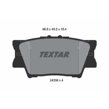 Комплект тормозных колодок из 4 шт. дисков Textar 2433801