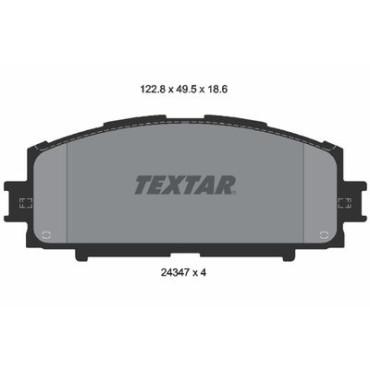Комплект тормозных колодок из 4 шт. дисков Textar 2434701