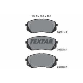 Комплект гальмівних колодок з 4 шт. дисків Textar 2450101