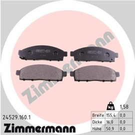 Колодки передние тормозные ZIMMERMANN 245291601