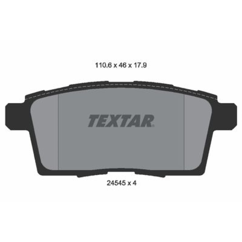 Комплект тормозных колодок из 4 шт. дисков Textar 2454501