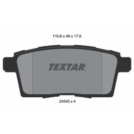 Комплект тормозных колодок из 4 шт. дисков Textar 2454501