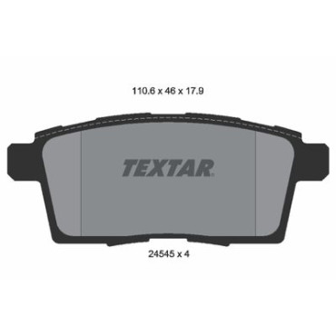 Комплект тормозных колодок из 4 шт. дисков Textar 2454501