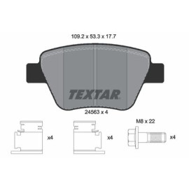Комплект гальмівних колодок з 4 шт. дисків Textar 2456301