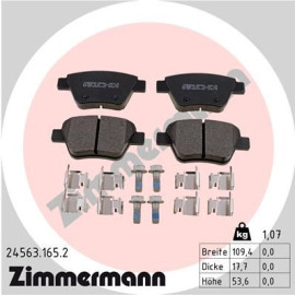 Колодки гальмівні дискові, комплект ZIMMERMANN 245631652