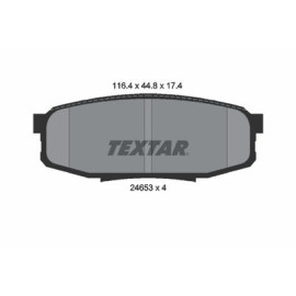 Комплект тормозных колодок из 4 шт. дисков Textar 2465301