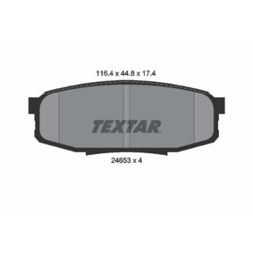Комплект тормозных колодок из 4 шт. дисков Textar 2465301