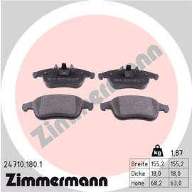 Колодки тормозные дисковые ZIMMERMANN 247101801